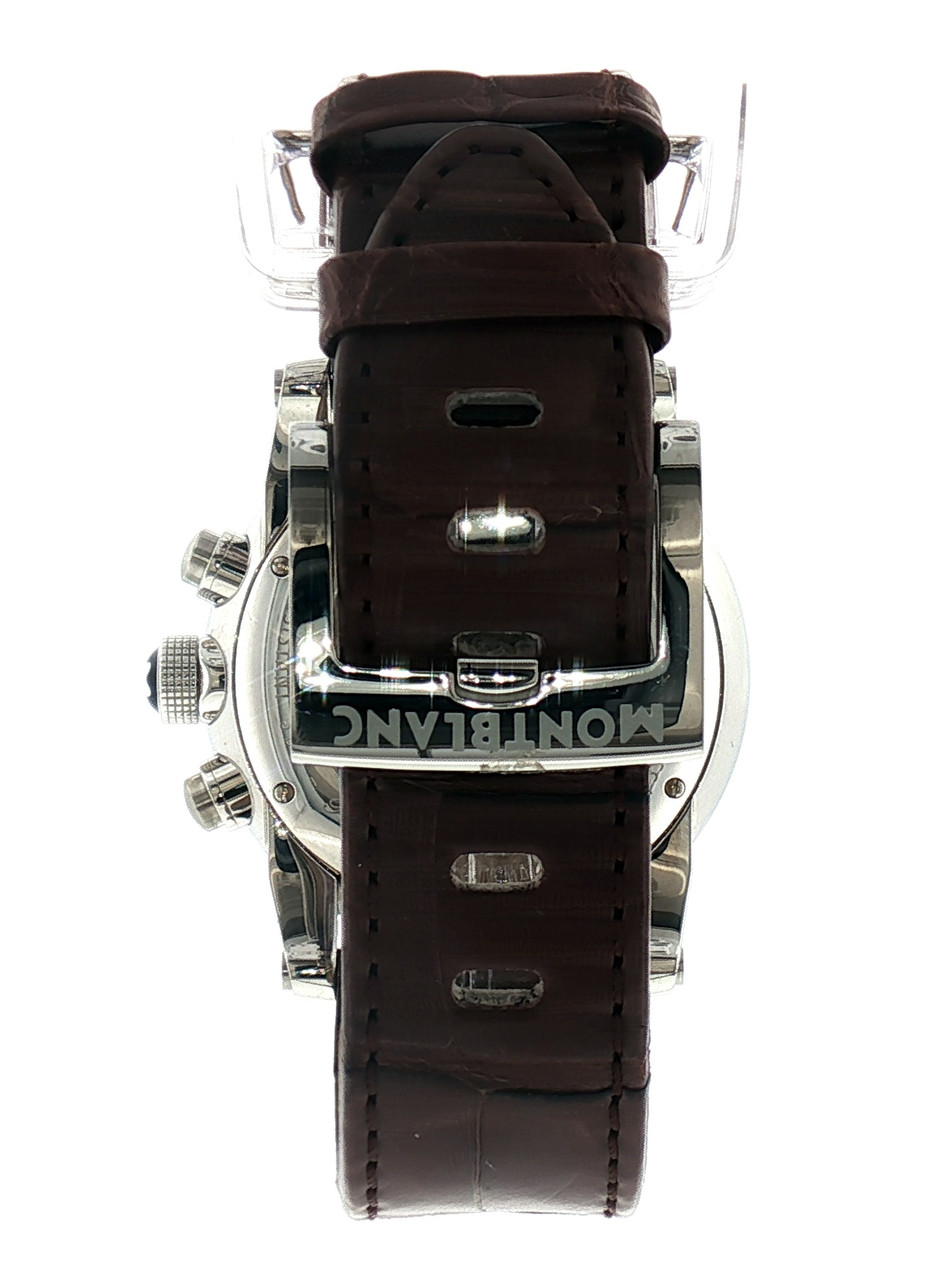 Montblanc - Timewalker Silver Dial Brown Alligator Leather
