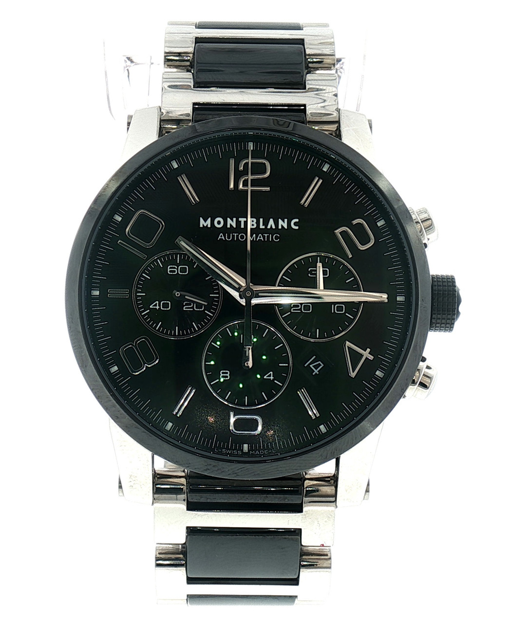 Montblanc Timewalker Chronograph Men's Watch Steel & Black Ceramic
