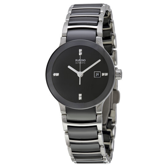 Rado Centrix Jubile R30942702 Women's Automatic Black Dial Watch