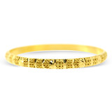 Mirror Finish Flat Design Gold Bangles - 22Kt Yellow Gold - 1 Pc