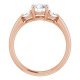 ROUND ACCENTED ENGAGEMENT RING - ROSE GOLD