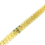 LADIES BRACELET FEATURING BRUSH FINISHING - 22K YELLOW GOLD