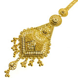 TIKKA FEATURING DANGLING BALLS AND FILIGREE WORK - 22K YELLOW GOLD