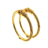 LADIES OPENABLE SCREW KADA FEATURING FILIGREE WORK - 22K YELLOW GOLD