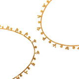 DANGLING TRADITIONAL STYLE ANKLETS  - 22K YELLOW GOLD