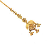 TIKKA FEATURING DANGLING BALLS AND FILIGREE WORK - 22K YELLOW GOLD-1707870508