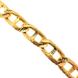 MENS FIGARO BRACELET - 22K YELLOW GOLD 