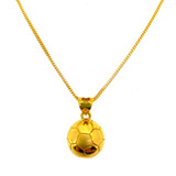 SOCCER BALL BABY PENDANT - 22K YELLOW GOLD 