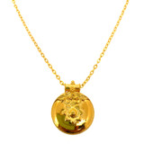 ROUND SHAPE PENDANT - 22K YELLOW GOLD 