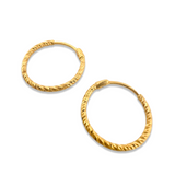 Baby Girl Bali Earrings - 22K Gold