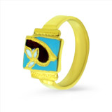 Minakari Style Infant Baby Ring - 22kt yellow gold