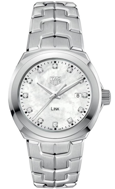 TAG Heuer Link Lady Diamond Quartz 32mm white mother of pearl dial WBC1312.BA0600