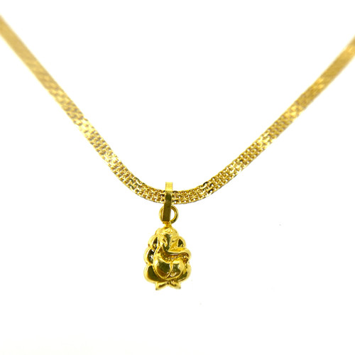 BABY GANESH PENDANT - 22K YELLOW GOLD-1707858425