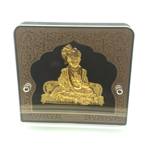 SWAMINARAYAN - 24K YELLOW GOLD LEAF - SMALL