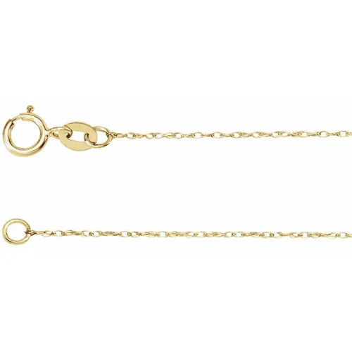 Duchesne Pendant Chain- 14 KT Yellow Gold  16 INCH 