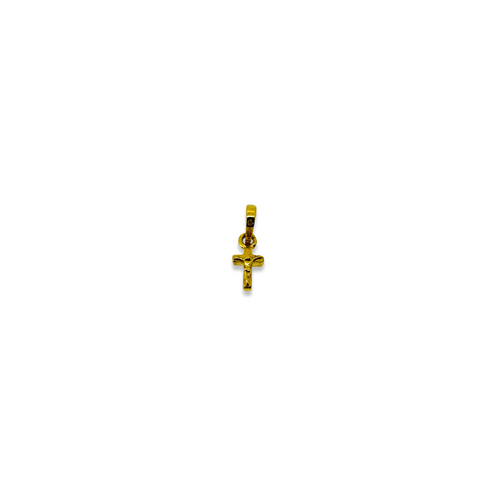 Cross Design Baby Pendant - 22K Gold.