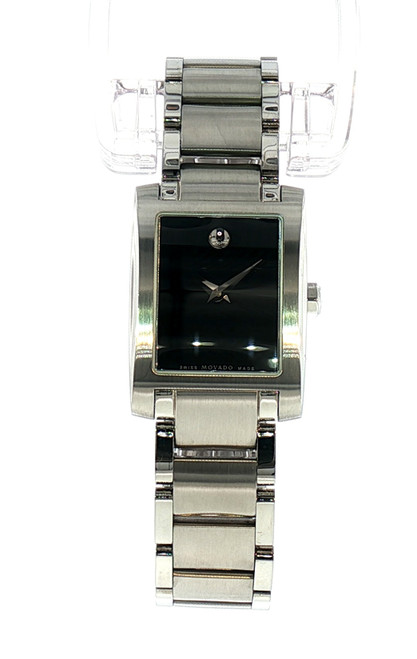 Movado Strato ladies watch 0606404 featuring modern minimalist dial and Swiss luxury design