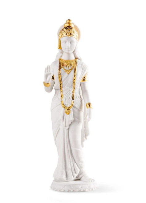 Sita Sculpture. Golden Luster