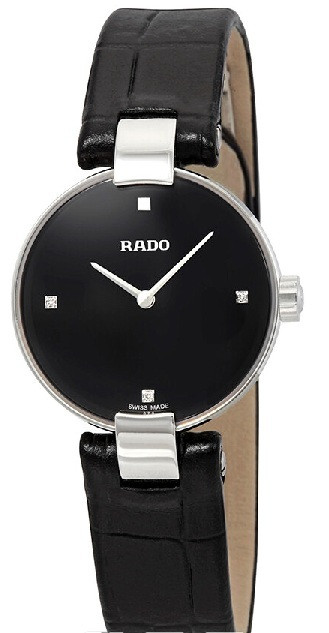 Rado Florence Diamonds 30mm Black Dial Watch R48913733 | Swiss