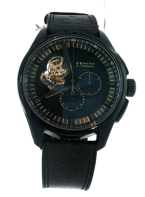 Zenith El Primero Chronomaster 1969 Tribute to The Rolling Stones black openworked dial chronograph