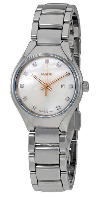 Rado True R27060902 30mm Ceramic Mother of Pearl Dial Ladies Watch