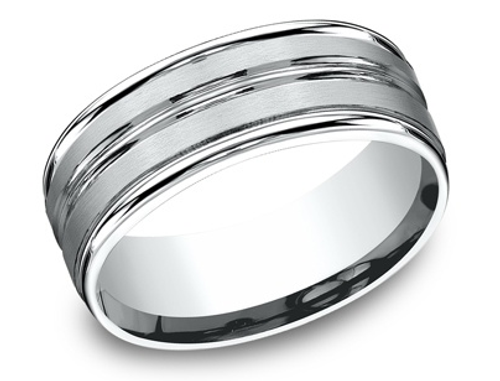 Broad Wedding Band - Platinum