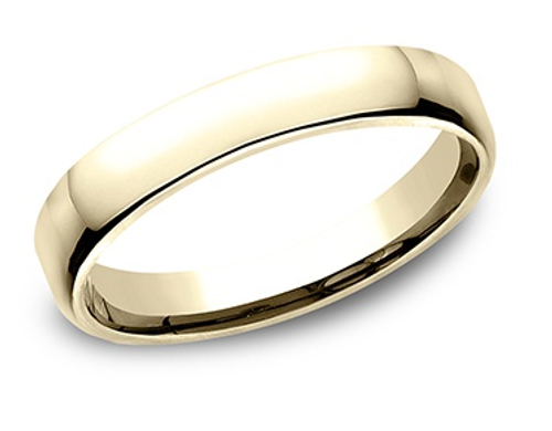 Euro Comfort Fit Wedding Band - 18kt Yellow Gold