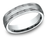 Two Cut Spin Satin Wedding Band - 18kt White Gold