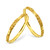 Mirror Finish Laser Cut Bangles - 22kt Gold - 1 Pair