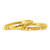 Brush Finish Design Gold Bangles - 22Kt Yellow Gold - 1 Pair