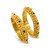 Dome Design Gold Bangles - 22Kt Yellow Gold - 1 Pair