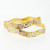 Rhodium Waves Gold Kada Bangles - 22kt Yellow Gold