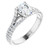 Cathedral Oval Engagement Ring