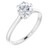 Solitaire Round Brilliant Cut Engagement Ring