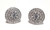 WHITE GOLD CZ STUD EARRINGS - 18K WG