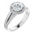 HALO-STYLE ROUND ENGAGEMENT RING - WHITE GOLD-1707850387