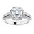 HALO-STYLE ROUND ENGAGEMENT RING - WHITE GOLD-1707850387