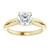 ROUND SOLITAIRE ENGAGEMENT RING - YELLOW GOLD