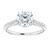 CUSHION ACCENTED ENGAGEMENT RING - WHITE GOLD