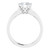 ROUND ACCENTED ENGAGEMENT RING - WHITE GOLD-1707851775