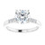 ROUND ACCENTED ENGAGEMENT RING - WHITE GOLD-1707852297