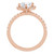 PEAR HALO-STYLE ENGAGEMENT RING - ROSE GOLD