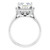 SQUARE HALO-STYLE ENGAGEMENT RING - WHITE GOLD