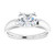 OVAL  SOLITAIRE ENGAGEMENT RING - WHITE GOLD