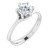 ROUND SOLITAIRE ENGAGEMENT RING - WHITE GOLD-1707854734