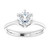 ROUND SOLITAIRE ENGAGEMENT RING - WHITE GOLD-1707854734