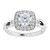 ROUND HALO-STYLE ENGAGEMENT RING - WHITE GOLD-1707854756