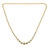 22K TWO-TONE GOLD FOOTBALL CHAIN WITH GRADUAL BEADS - LADIES CHAIN-1707856805