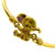 ADJUSTABLE BABY GIRL PLAIN PIPE DESIGN BRACELET FEATURING ELEPHANT DESIGN - 22K YELLOW GOLD