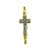 LADIES NARROW BAND FEATURING A JESUS CROSS - 22K YELLOW GOLD